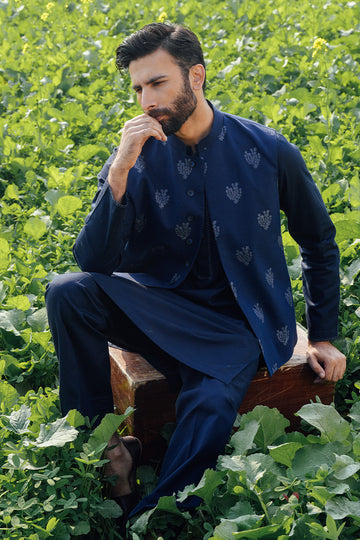 Navy Blue Kurta Pajama
